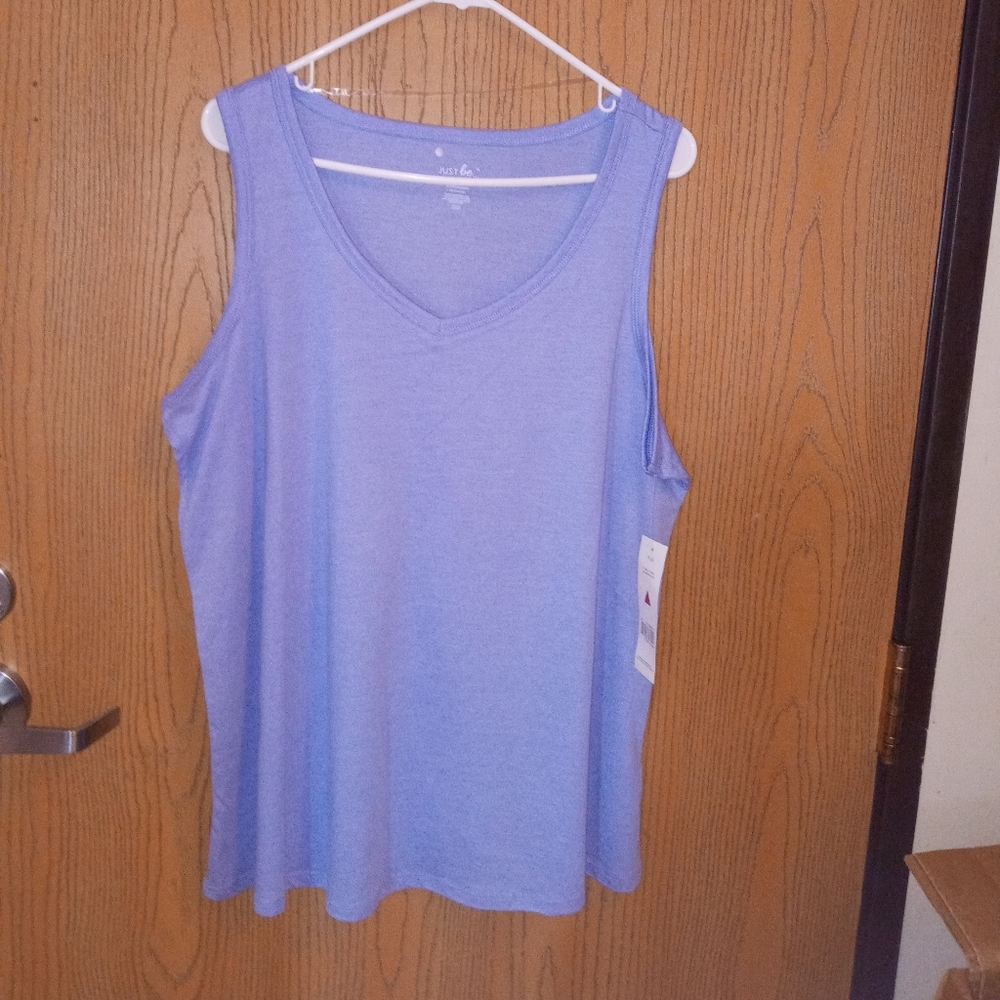 COPY - JUST be jacaranda women's v neck tank top 3x. A-20